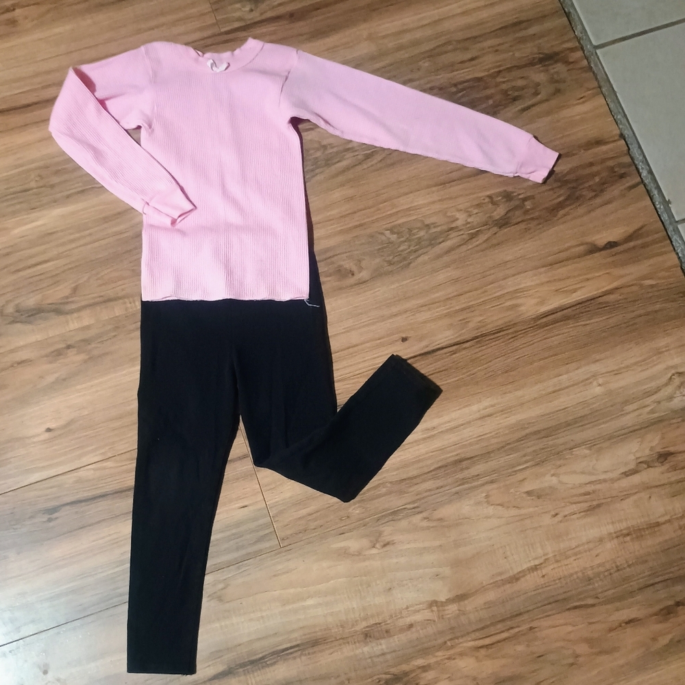 Kids Pink and Black Matching Set